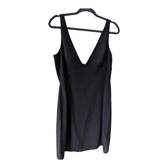 French Connection Sleeveless Above The Knee V Neck Sheath Dress Women's 10 Black - Picture 5 of 9